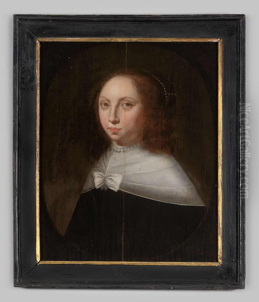 Portrait of Ermgard Elisabeth van Dorth (1601-1644) Oil Painting by Theodor van Loonen