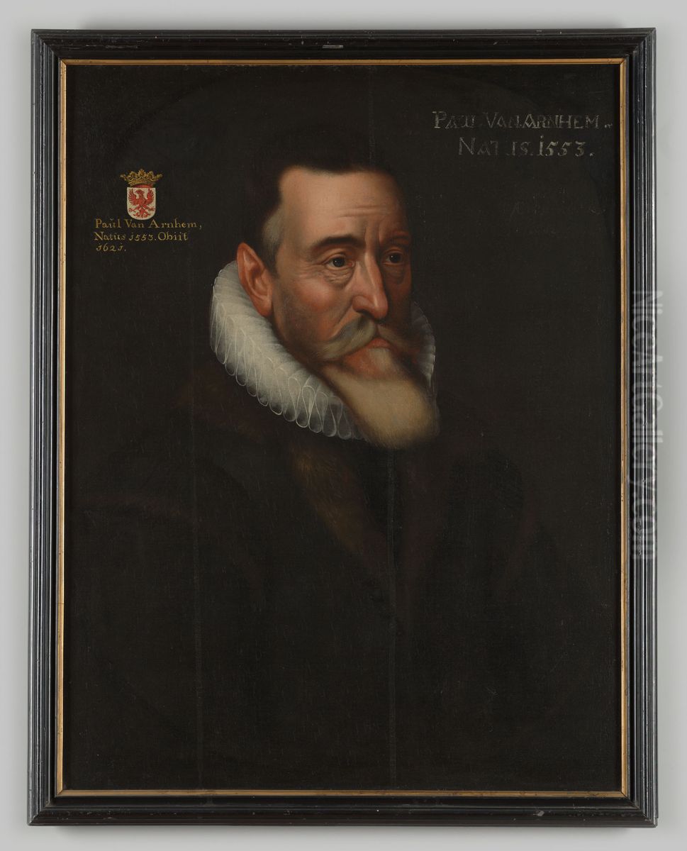 Portrait of Paul van Arnhem (1553-1621) Oil Painting by Geldersch Landschap en Kasteelen