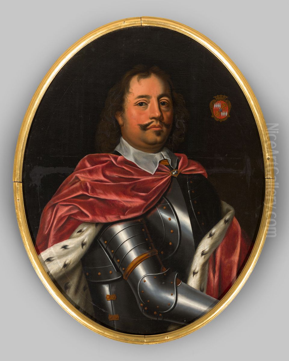 Portret van George Frederik van Renesse baron van Elderen Oil Painting by Geldersch Landschap en Kasteelen