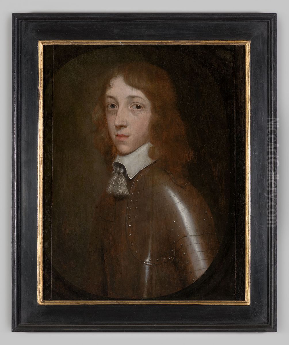 Portrait of Johan van Arnhem (1636-1716) Oil Painting by Theodor van Loonen