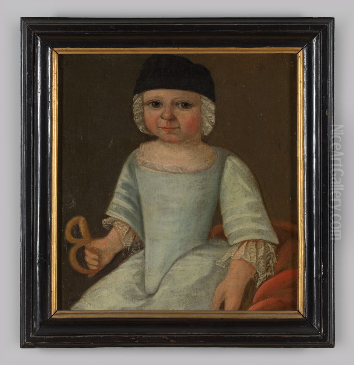 Portrait of Maria Francoisia van Eck (1755-?) Oil Painting by A. Bauer