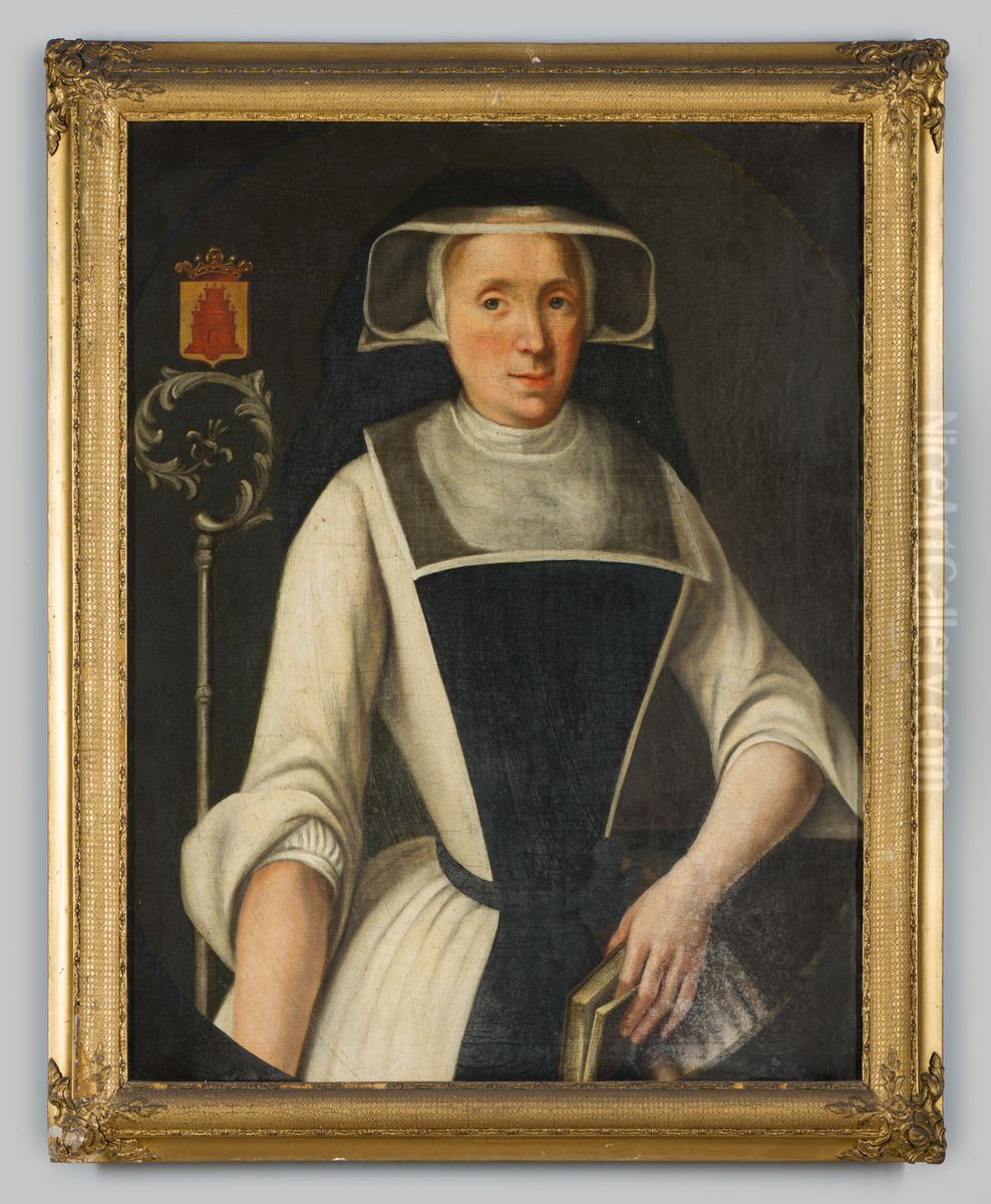 Portrait of Rudolphina Johanna Gerlina van Grotenhuis (1734-1778) Oil Painting by Geldersch Landschap en Kasteelen