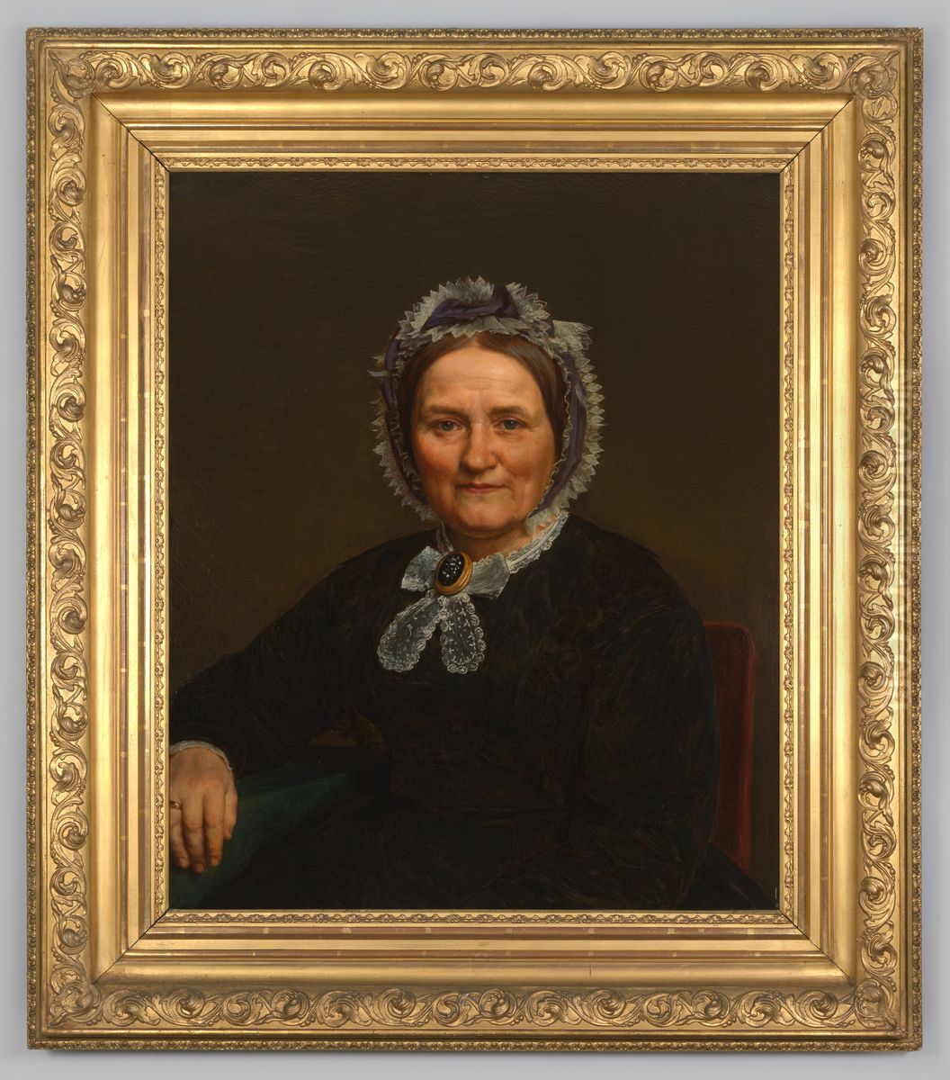 Portret van Caroline Elizabeth Lohe Oil Painting by Geldersch Landschap en Kasteelen