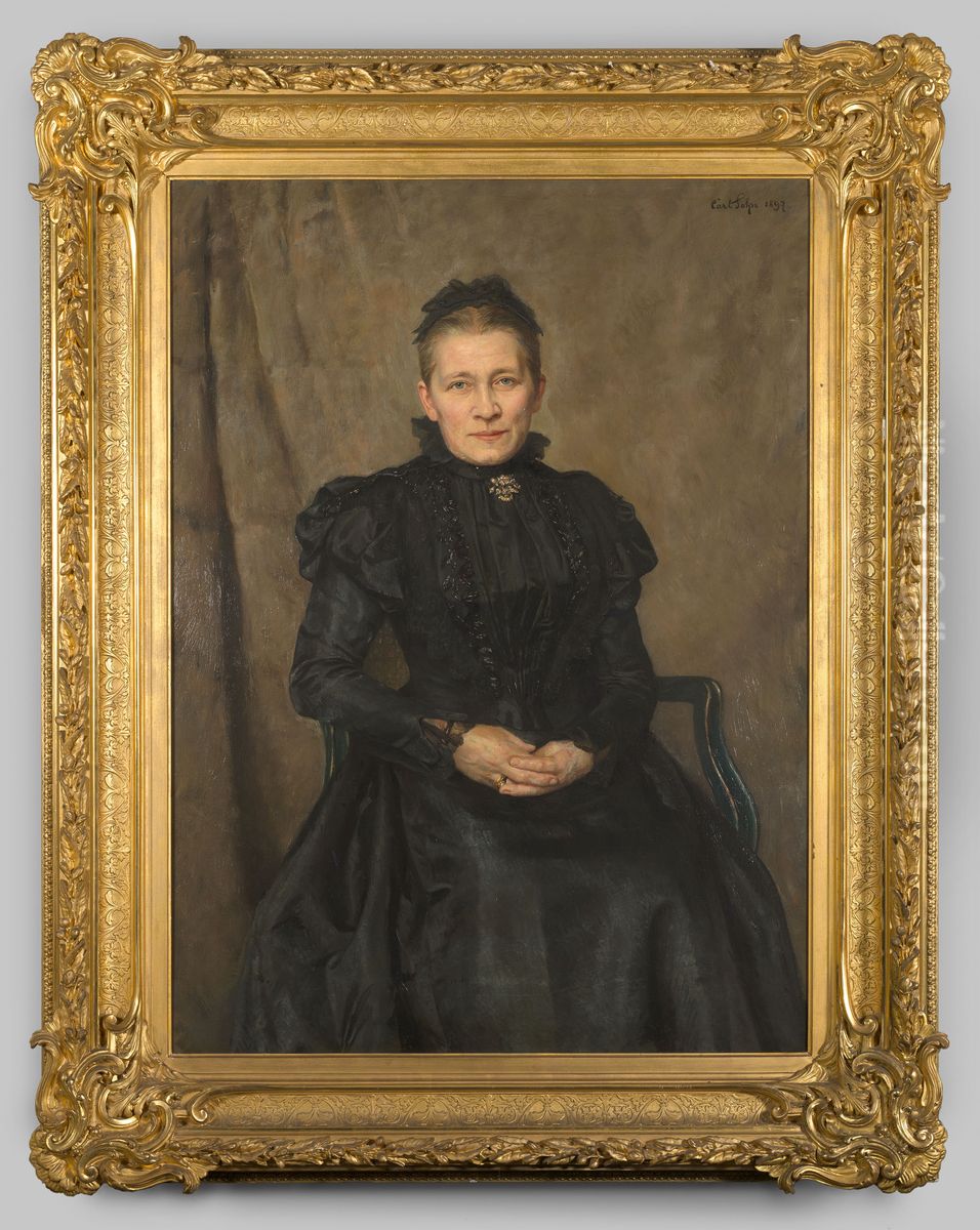 Portret van Emma Elisabeth Stein Oil Painting by Carl Rudolph Sohn
