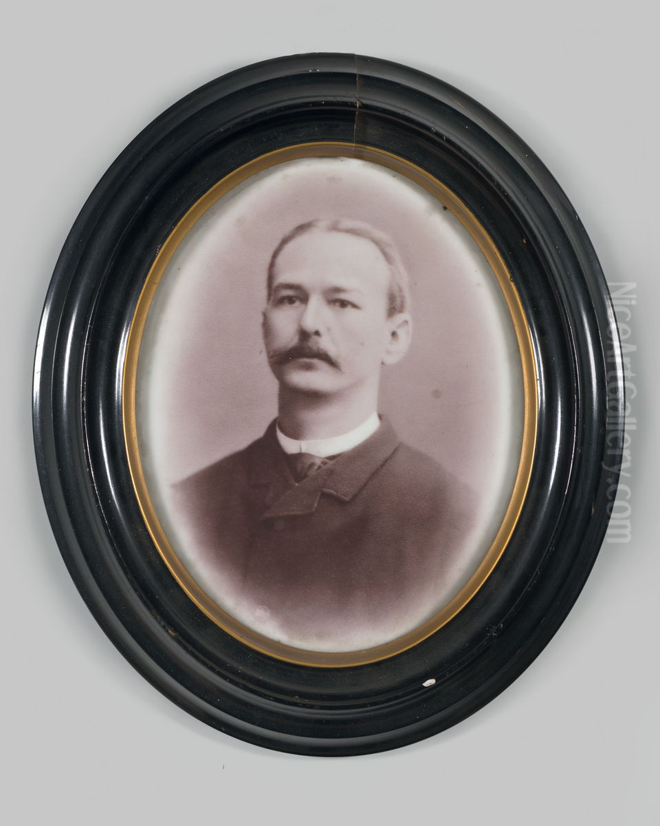 Portret van Henri Louis Kusky Oil Painting by Geldersch Landschap en Kasteelen