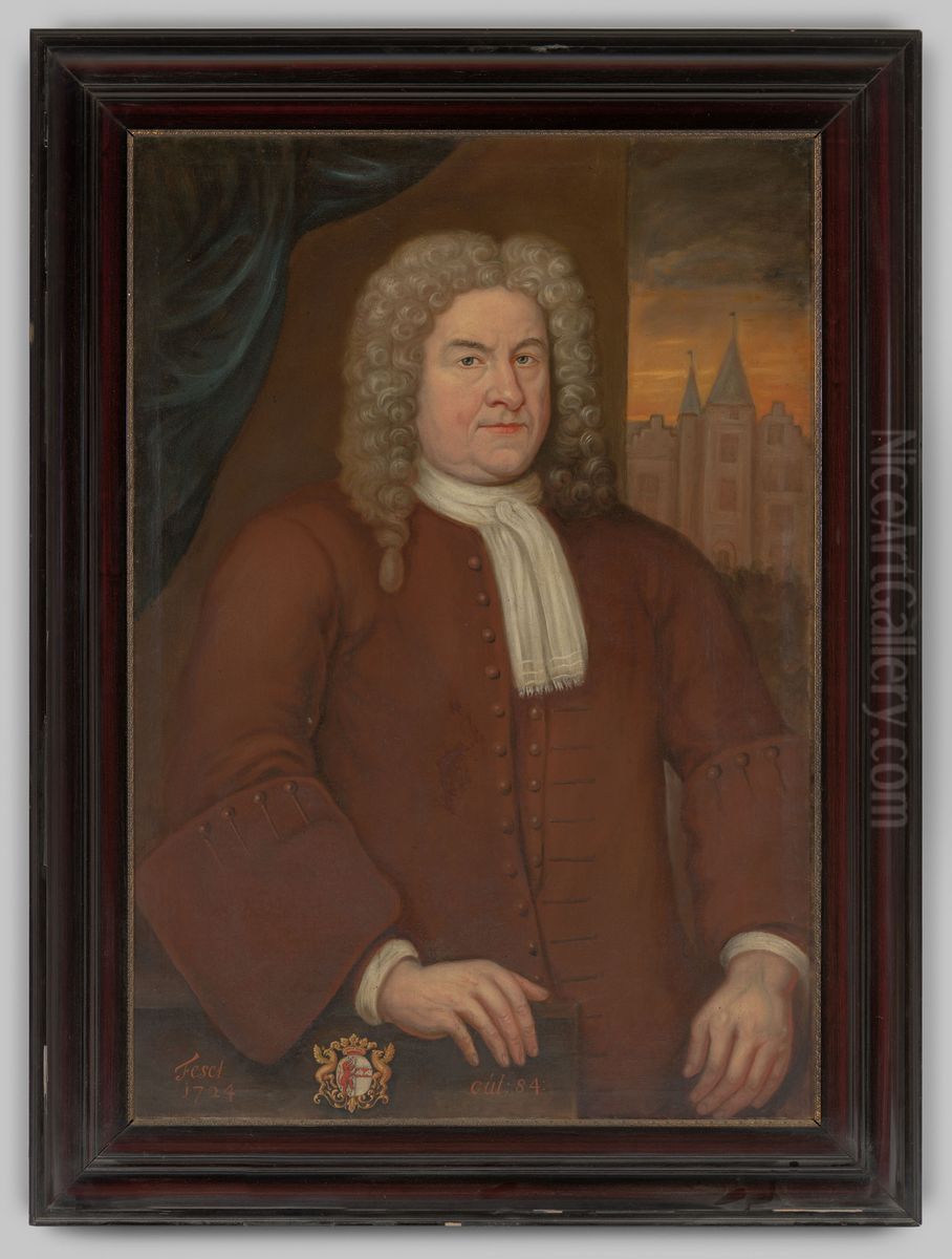 Portrait of Otto van Wijhe (1638-1732) Oil Painting by Fesel