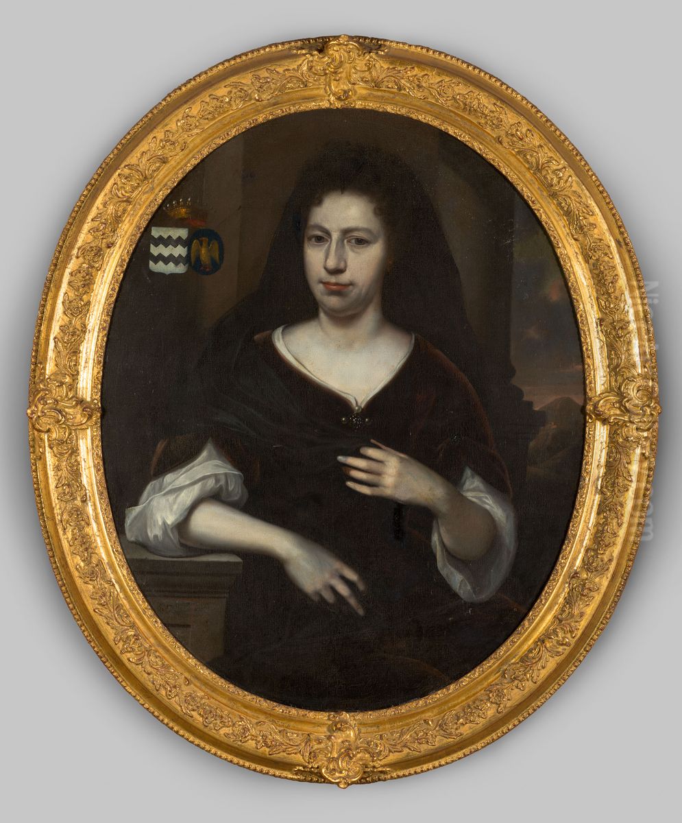 Portret van een vrouw Oil Painting by Reinier De La Haye