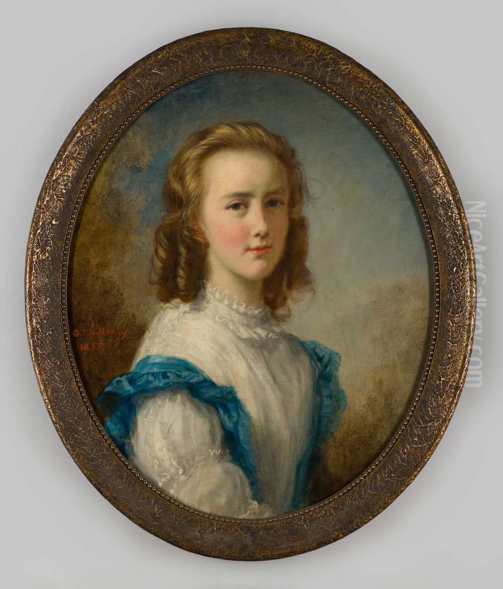 Portrait of Agnes Boreel (1843-1857) Oil Painting by George Peter Alexander Healy
