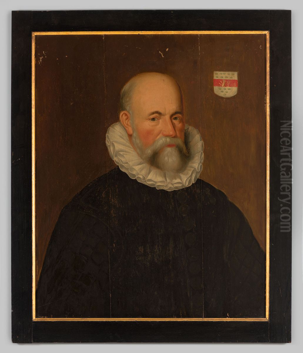 Portrait of Bruynink Oem van Wijngaarden (1530-1605) Oil Painting by Geldersch Landschap en Kasteelen