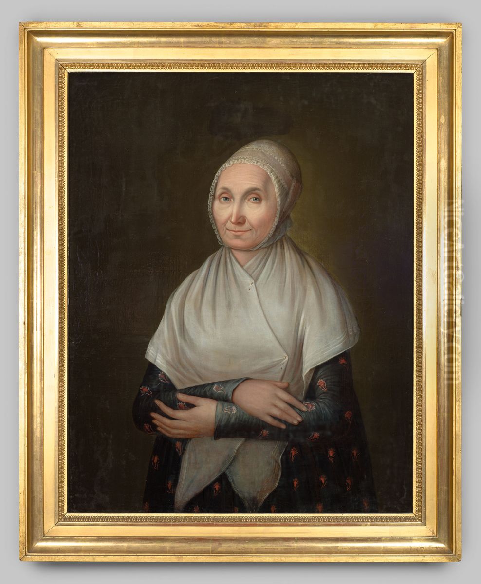 Portret van Johanna van Arnhem (1744-1830) Oil Painting by Theodorus Bohres