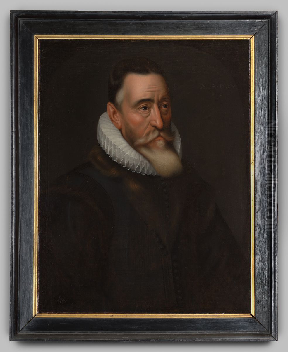 Portret van Paul van Arnhem Oil Painting by Geldersch Landschap en Kasteelen