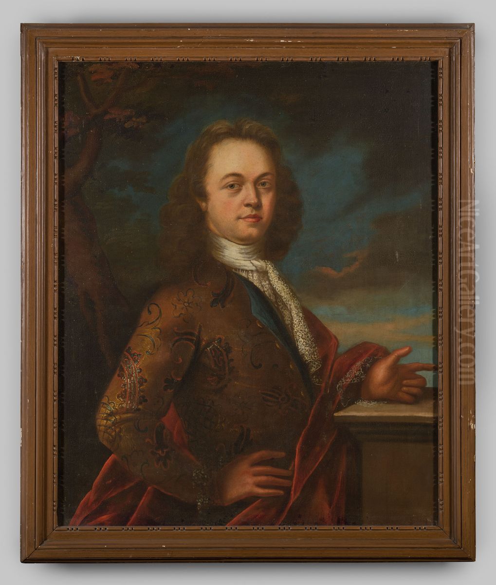 Portret van Derk de Vree Oil Painting by Geldersch Landschap en Kasteelen