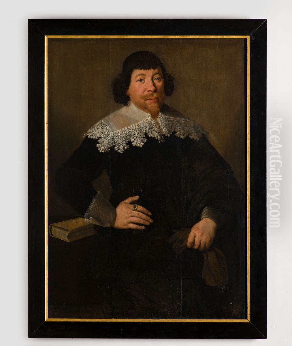 Portret van Pieter Mossel Oil Painting by Jacques Waben