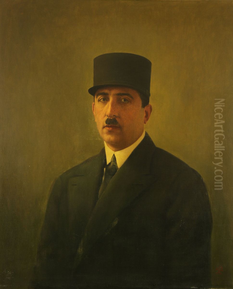 prtrh myrza hsyn khan dadgr Oil Painting by Ali Mahmudi