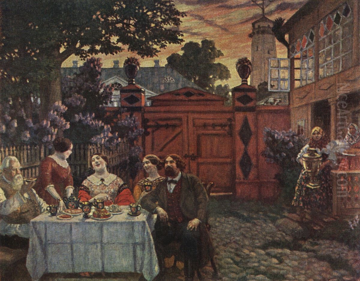 <<Caepitie>> Oil Painting by Boris Kustodiev