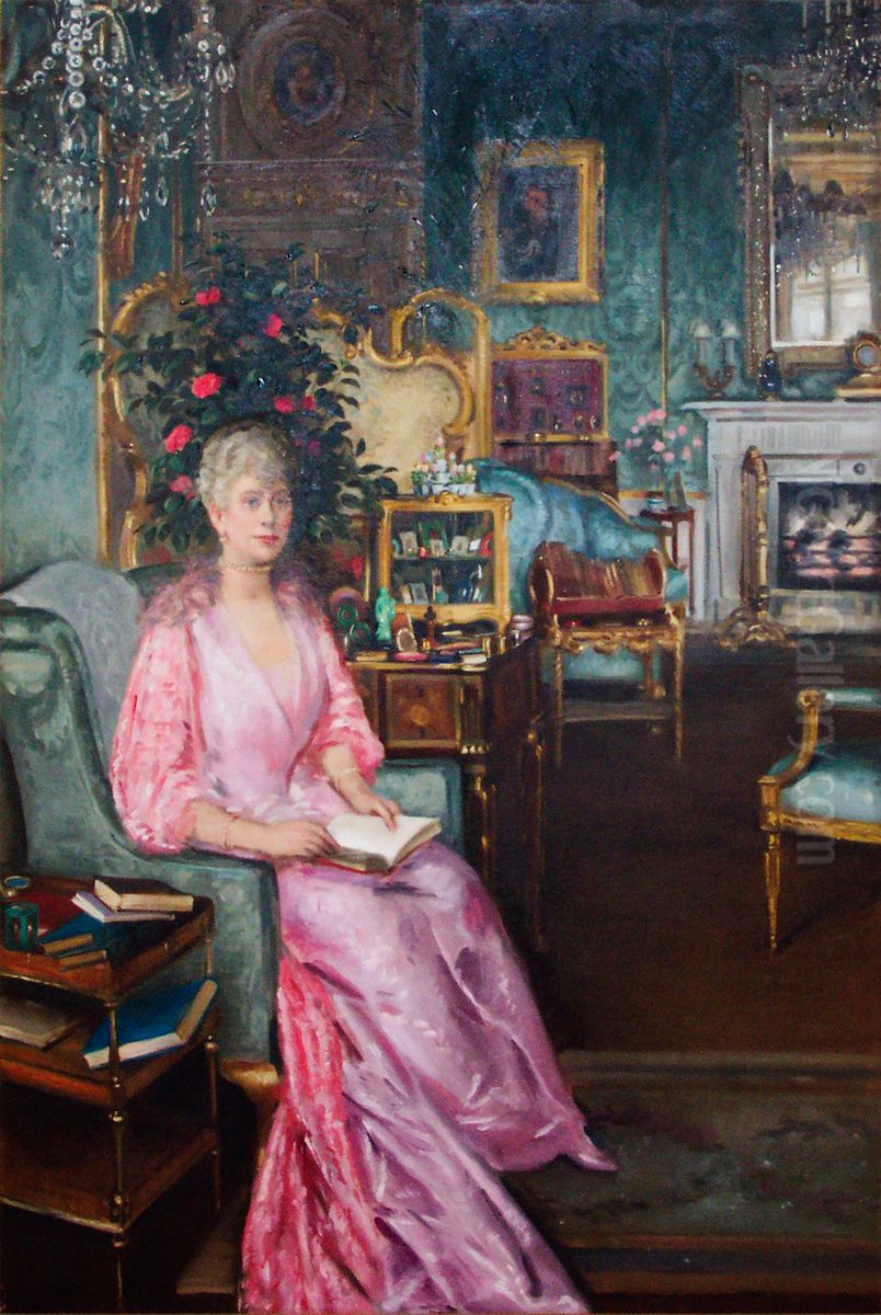 Mary of Teck (1867-1953), Queen Consort of George V Oil Painting by William Bruce Ellis Ranken