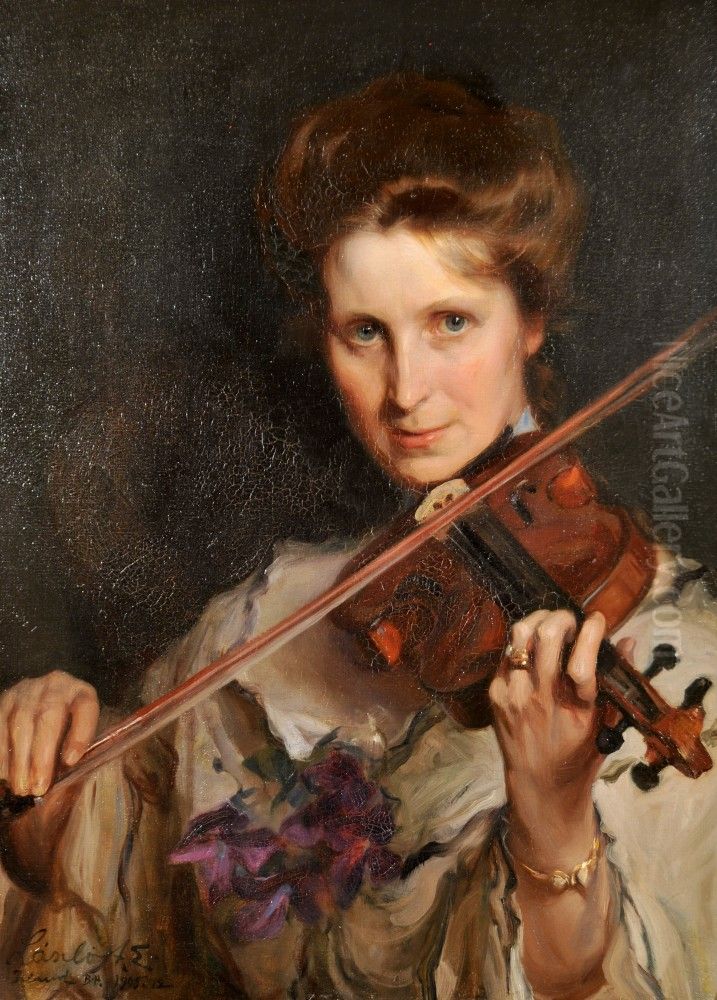 Portrait of my wife Oil Painting by Philip de Laszlo