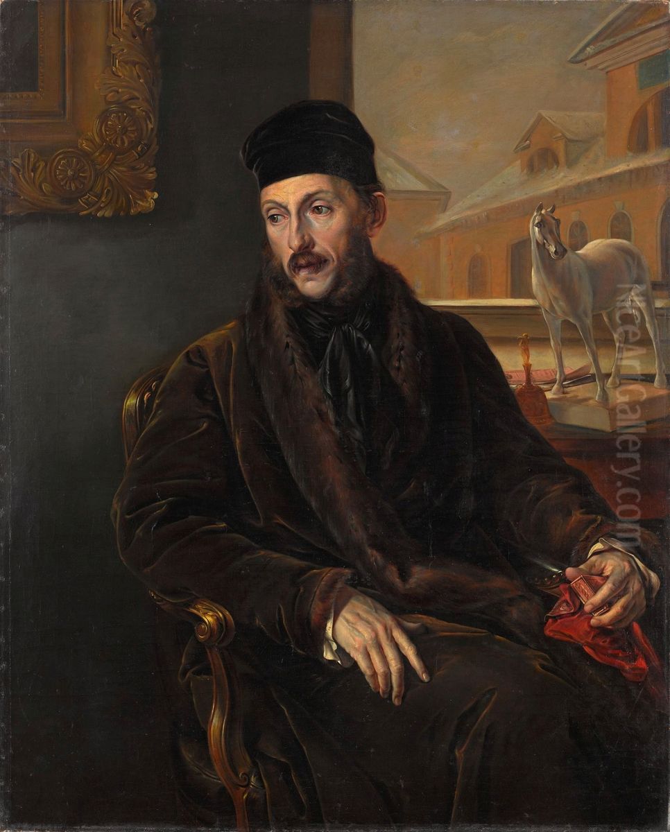 Dmitriy Petrovich Voeykov Oil Painting by Vasily Andreevich Tropinin