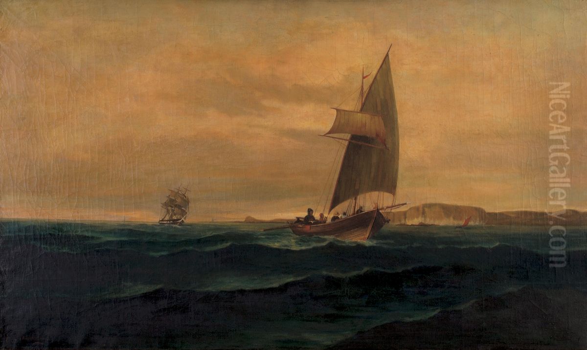 The crossing Oil Painting by Konstantinos Volanakis