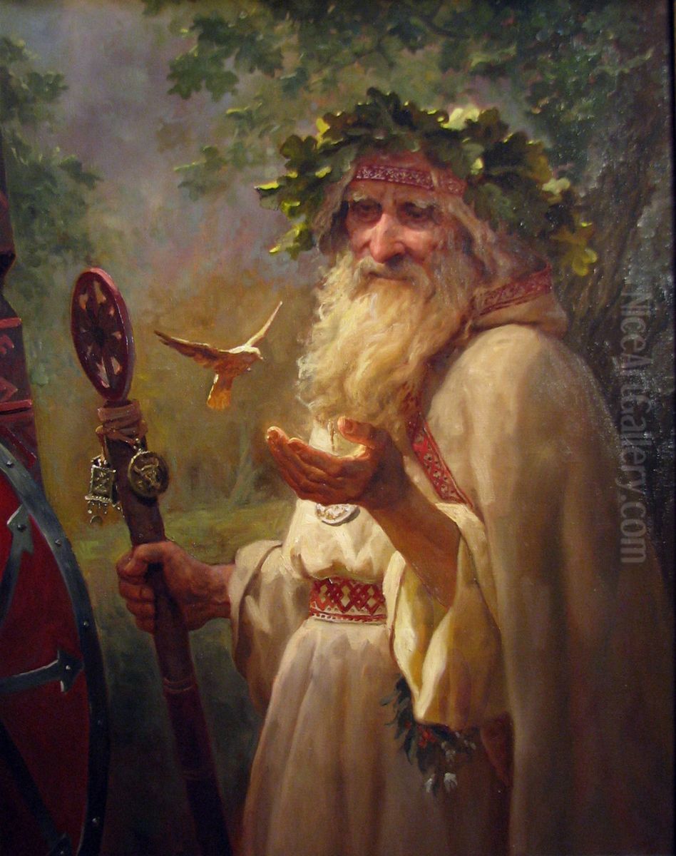 Volkhv Oil Painting by Andrey Shishkin