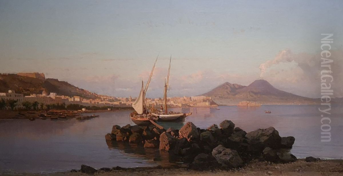 Scena di pesca Oil Painting by Alessandro la Volpe