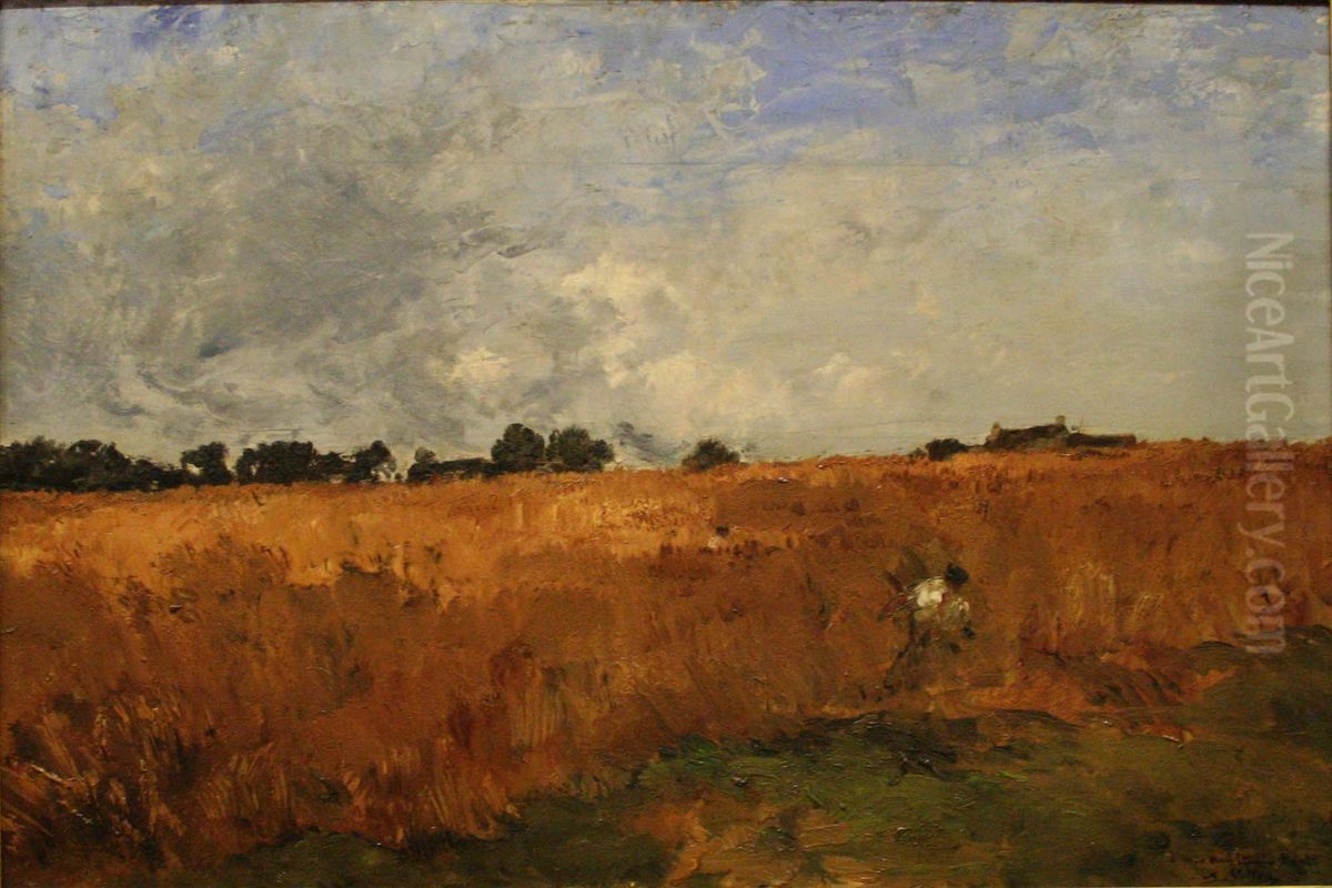 La moisson Oil Painting by Antoine Vollon
