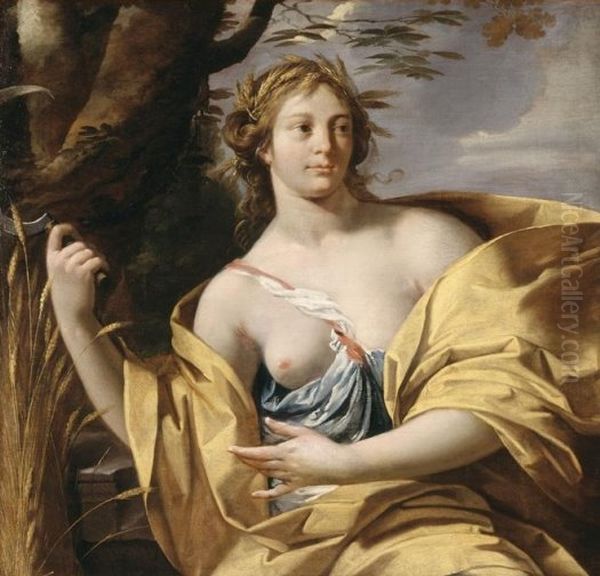 Ceres, deesse des moissons Oil Painting by Simon Vouet