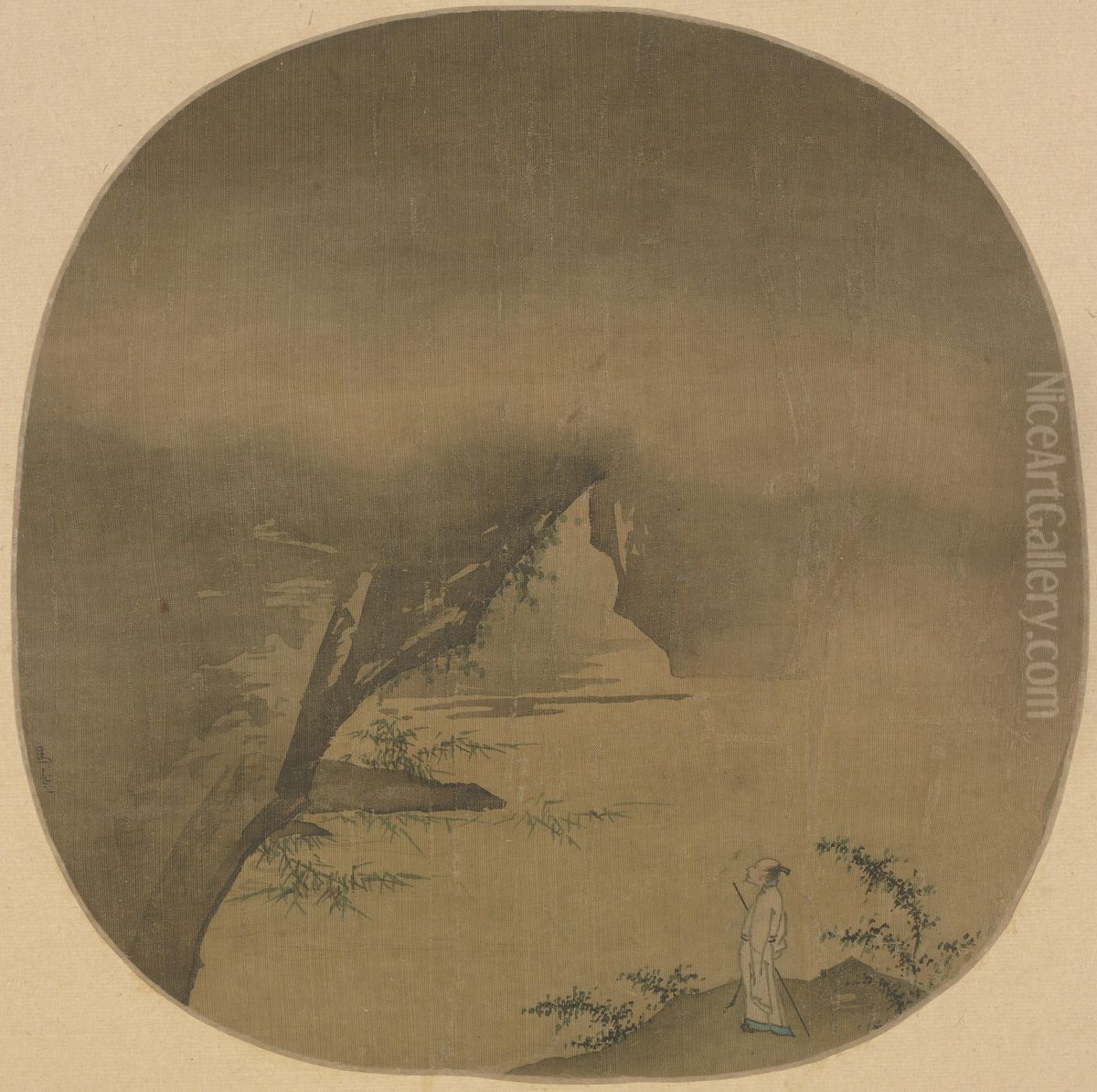 <<ma yuan shi bi kan yun dan ye>> Oil Painting by Ma Yuan