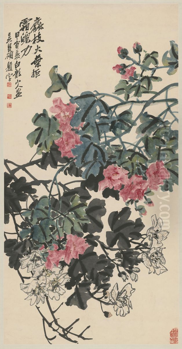 <<wang zhen fu rong zhou>> Oil Painting by Wang Zhen