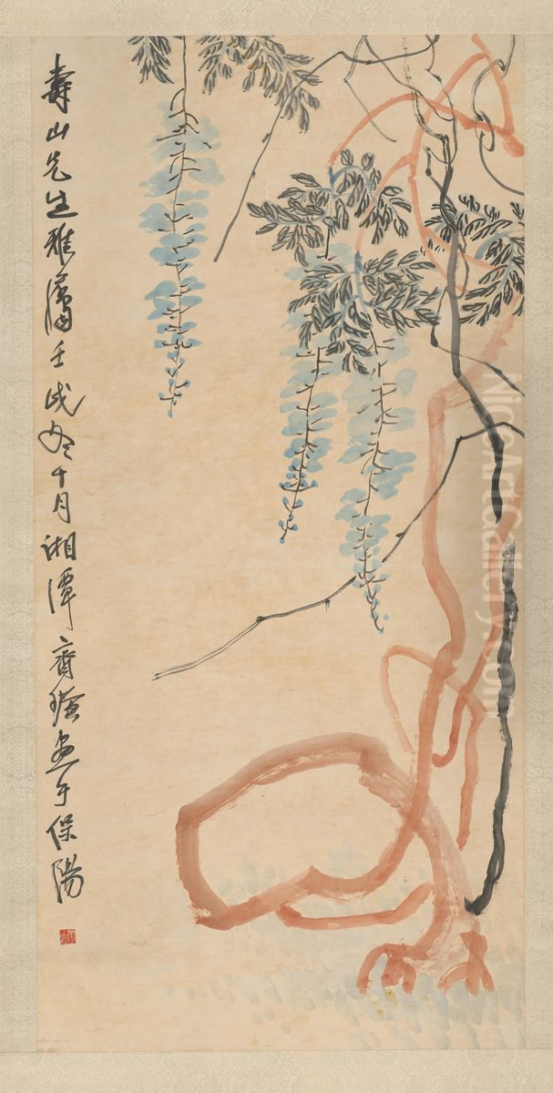 <<qi huang hua teng zhou>> Oil Painting by Qi Baishi