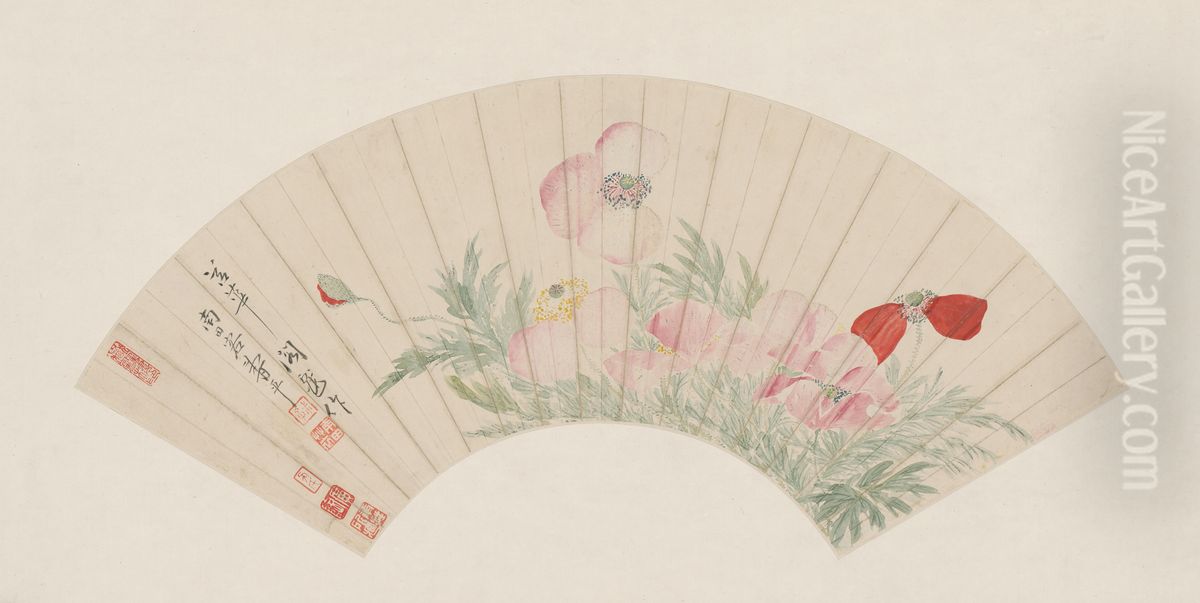 <<yun shou ping ying su hua tu shan ye>> Oil Painting by Yun Shouping