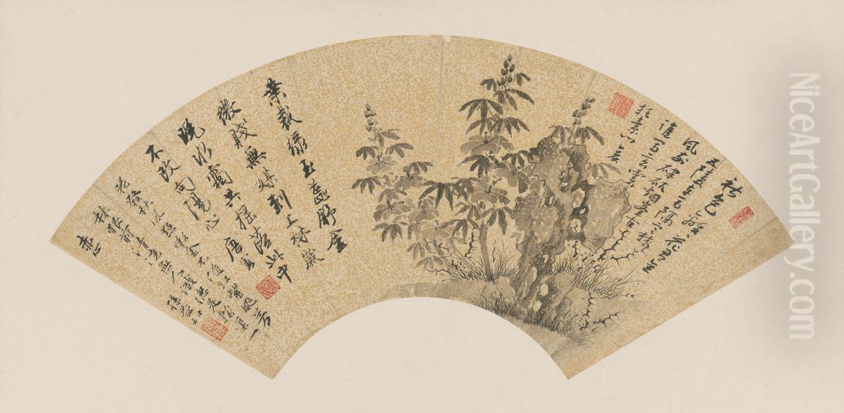 <<tang yin qiu kui tu shan ye>> Oil Painting by Tang Yin