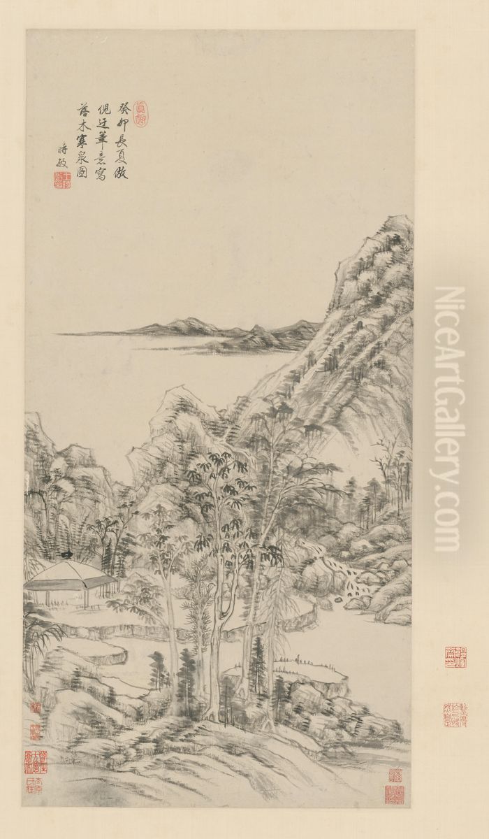 <<wang shi min luo mu han quan tu zhou>> Oil Painting by Wang Shimin