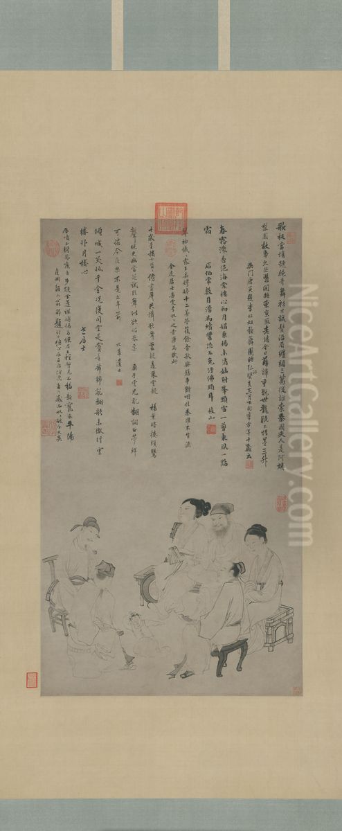 zhong wen: wu wei ge wu tu zhou Oil Painting by Wu Wei