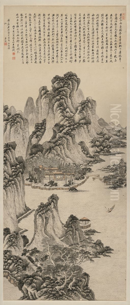 <<wang jian meng jing tu>> Oil Painting by Wang Jian