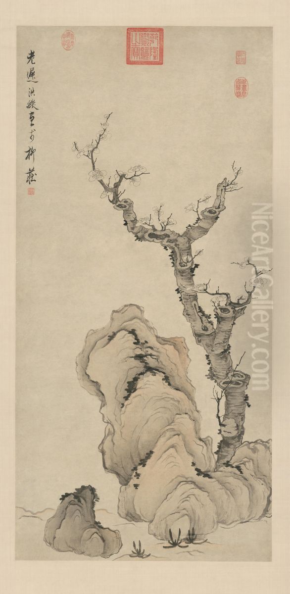 <<mei shi tu>> Oil Painting by Chen Hongshou