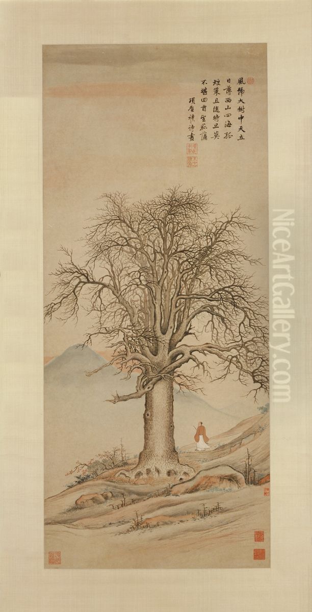 <<xiang sheng mo da shu feng hao tu zhou>> Oil Painting by Xiang Shengmo