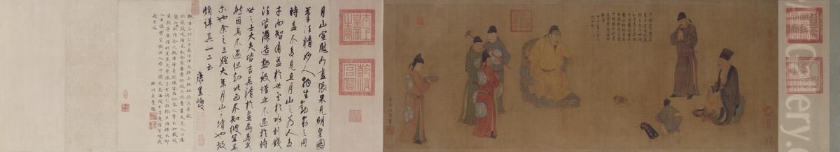 <<ren ren fa zhang guo lao jian ming huang tu juan>> Oil Painting by Ren Renfa