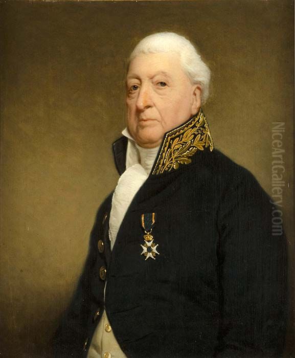 Portret van Paulus Baron Straalman Oil Painting by Charles Howard Hodges