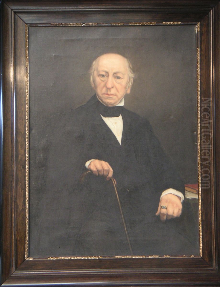 Maurits Jacob van Loben Sels (1795-1863) Oil Painting by Stedelijk Museum Zutphen