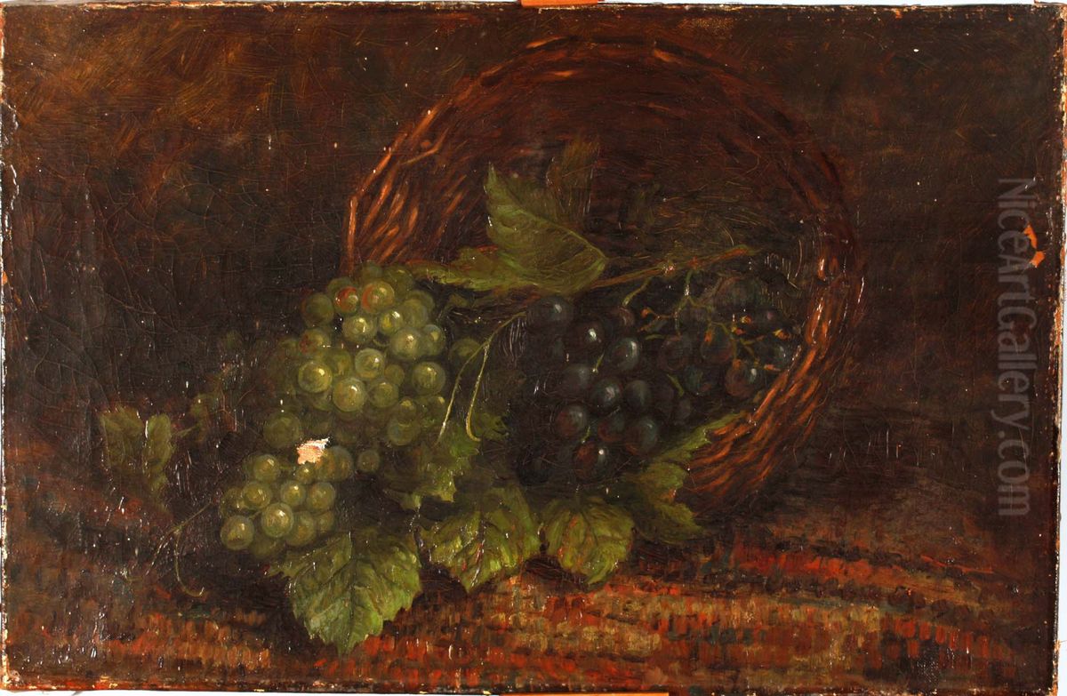 Mand met druiven Oil Painting by Herman Van Der Worp