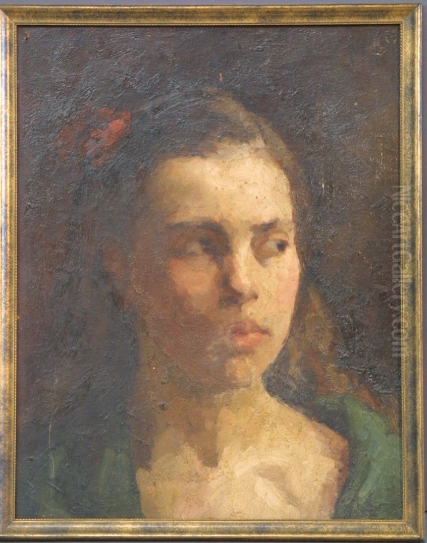 Meisjesportret Oil Painting by Marie de Jonge