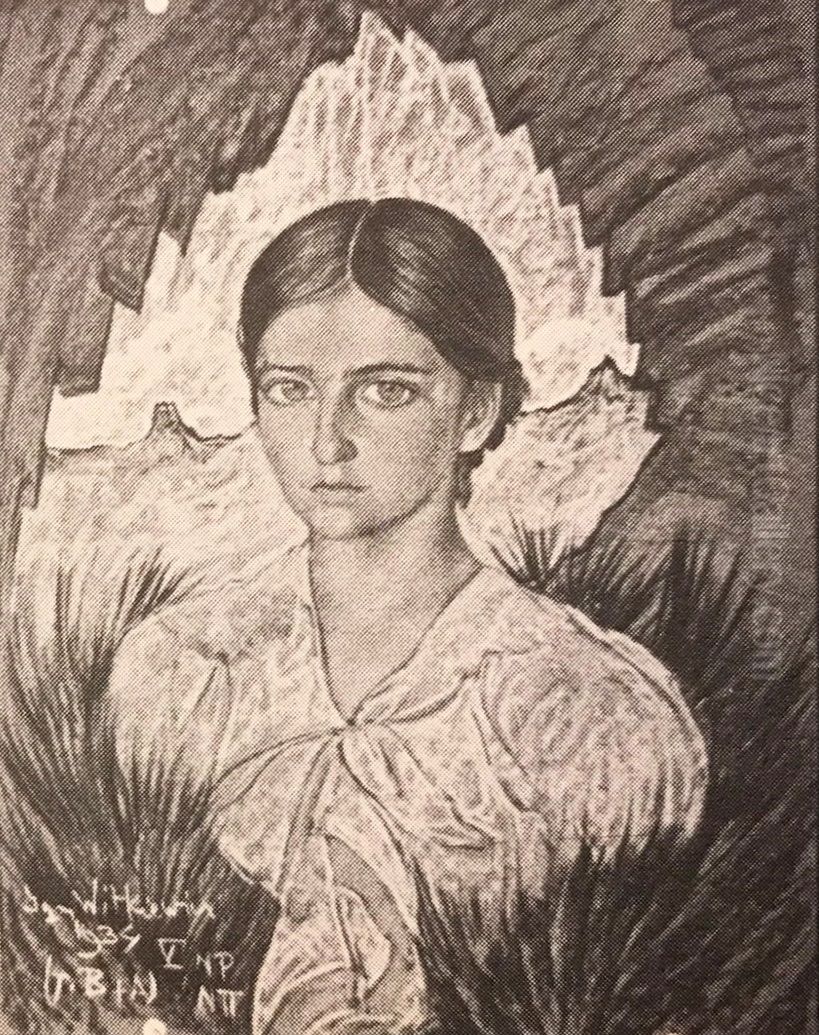 Portret Krystyny Glogowskiej Oil Painting by Stanislaw Ignacy Witkiewicz (Witkacy)