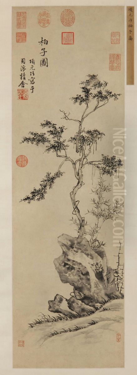 <<xiang yuan bian bai zi tu zhou>> Oil Painting by Xiang Yuanbian