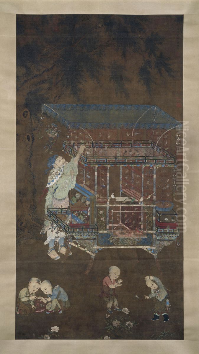 <<ji sheng huo lang tu zhou>> Oil Painting by Ji Sheng