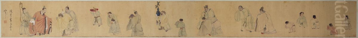 <<chen hong shou jin jue tu juan>> Oil Painting by Chen Hongshou