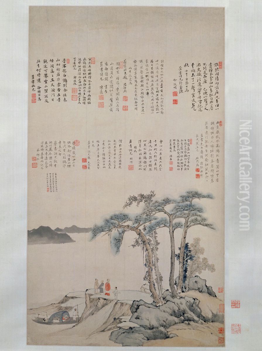 <<shao mi yi he ji shu tu zhou>> Oil Painting by Shao Mi