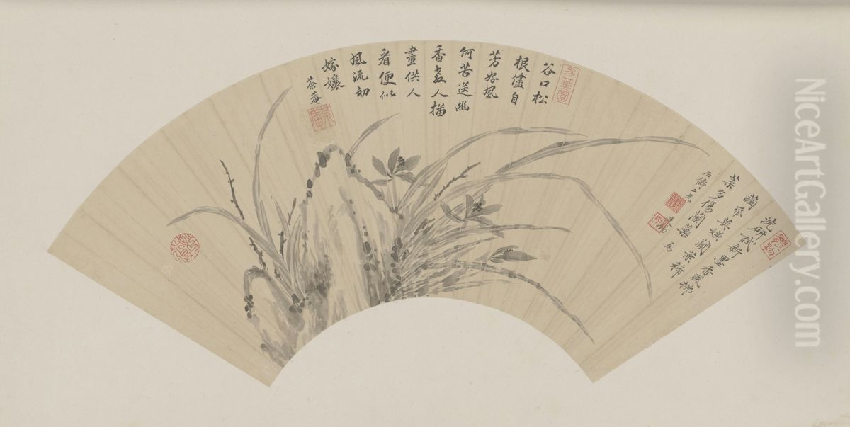 <<jiang ting xi lan shi tu shan ye>> Oil Painting by Jiang Tingxi