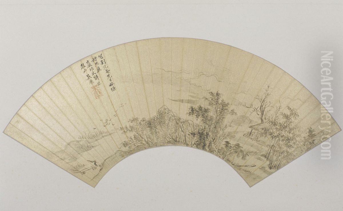 <<wu li lin tang shi si tu shan ye>> Oil Painting by Wu Li