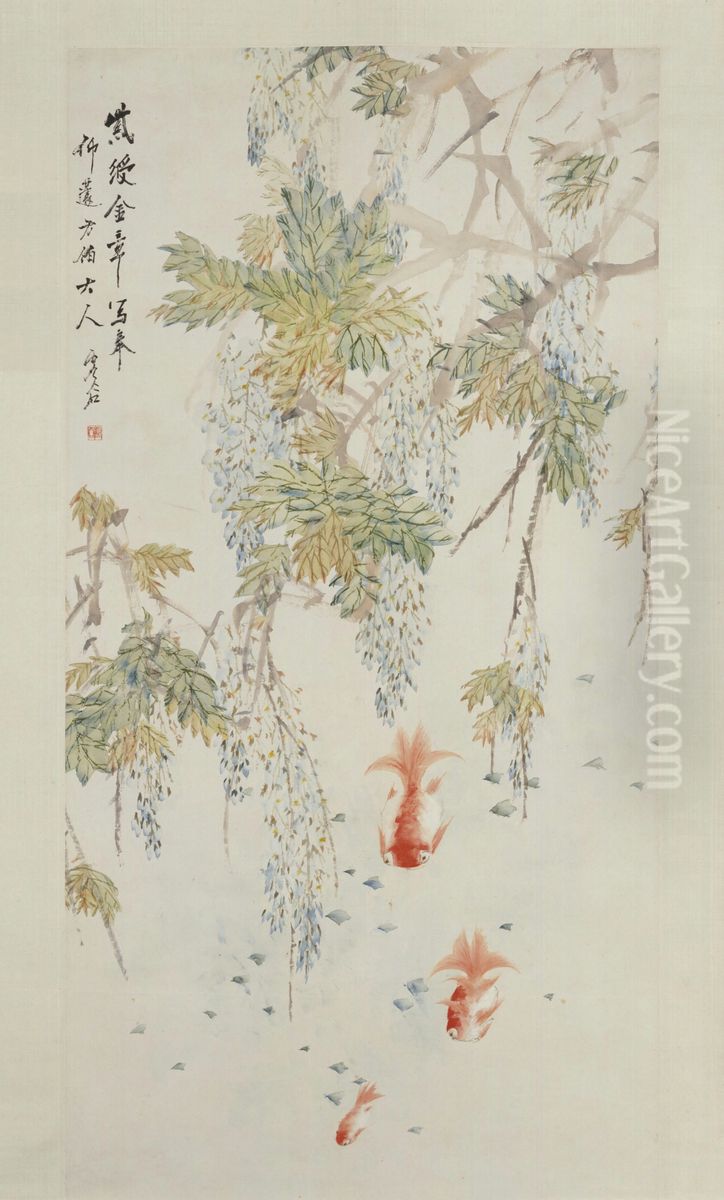 <<xu gu zi teng jin yu tu zhou>> Oil Painting by Xu Gu